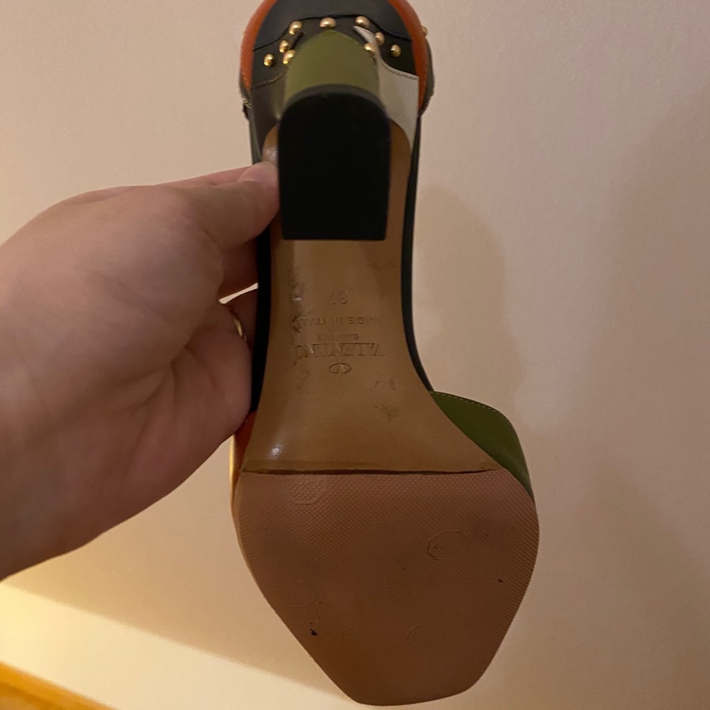 Valentino heeled Pumps sandals shoes 37 - Picture 10 of 14